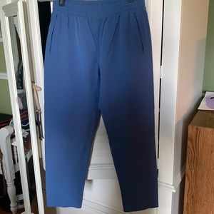 Blue trousers, size small, worn twice, too small